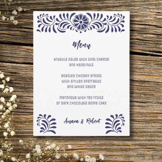 Faire-part Style talavera mexicain