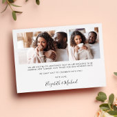 Faire-part Stylish Happy Jamais Après Fiançailles Photo