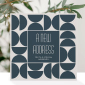 Faire-part Stylish Nous avons déménagé Nouvelle Adresse Accue