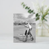 Faire-part Stylish Vertical Save the Date Photo Carte postale (Debout devant)