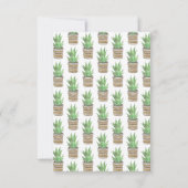 Faire-part Succulent Zebra Plante Southwestern Pot Nouvelle a (Dos)