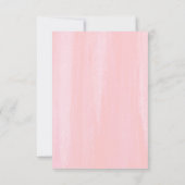 Faire-part Succulents et fleurs roses Enregistrer la date (Dos)