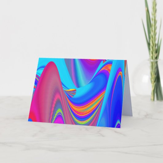 Faire-part Summerfeel, Rainbowart 3D Abstrait (Devant)