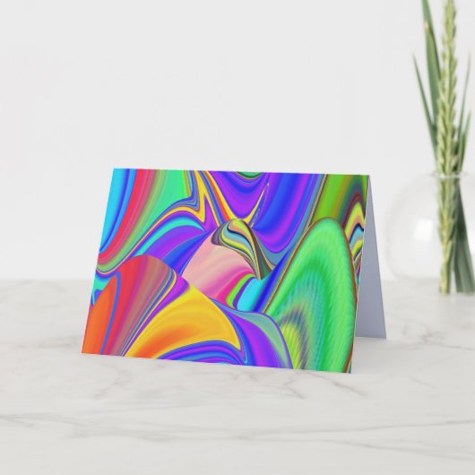 Faire-part Summerfeel, Rainbowart 3D Abstrait (Devant)