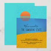 Faire-part Sunny Beach Nous Avons Déménagé Sud Nouvelle Adres (Devant / Derrière)