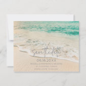Faire-part Sunset Beach Wedding Photo Enregistrer la date (Devant)