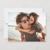 Faire-part Sunset Beach Wedding Photo Enregistrer la date (Dos)