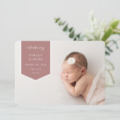 Faire-part Superposition de bannière | Annonce horizontale de (Debout devant)