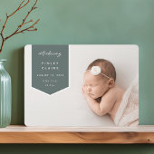 Faire-part Superposition de bannière | Naissance photo horizo