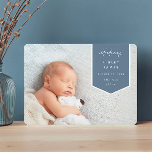 Faire-part Superposition de bannière   Naissance photo horizo