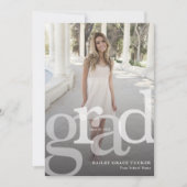 Faire-part Superposition de GRAD simple n'importe quelle anné (Devant)