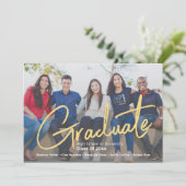 Faire-part Superposition de script tendance | Un groupe de ph (Debout devant)