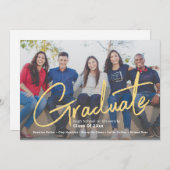 Faire-part Superposition de script tendance | Un groupe de ph (Devant / Derrière)