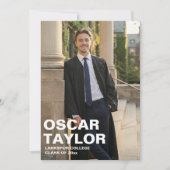 Faire-part Superposition de typographie en gras sur une photo (Devant)