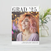 Faire-part Superposition minimaliste moderne 2025 (Debout devant)