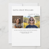 Faire-part Superposition minimaliste moderne 2025 (Dos)