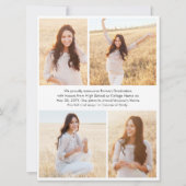 Faire-part Superposition Moderne de Collage de Photos Géantes (Dos)