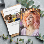 Faire-part Superposition pour magazine de remise de diplômes 