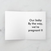 Faire-part Surprise de bébé (Intérieur)