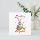 Faire-part Surprise de Pâques (Debout devant)