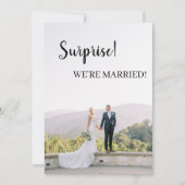 Faire-part Surprise, nous sommes mariés ! (Devant)