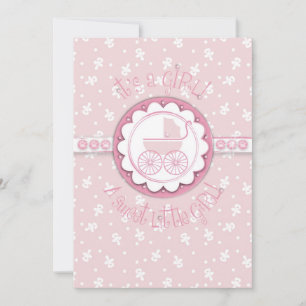Faire-part Sweet One Girl Card 2