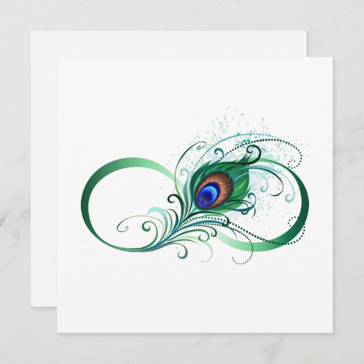 Faire-part Symbole de l'Infinity (Devant / Derrière)