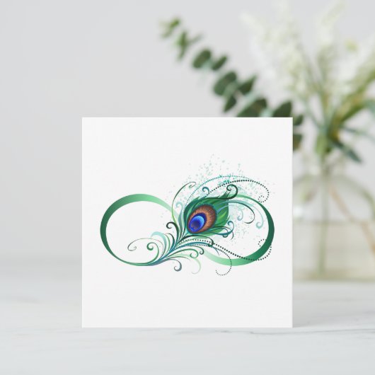 Faire-part Symbole de l'Infinity (Debout devant)