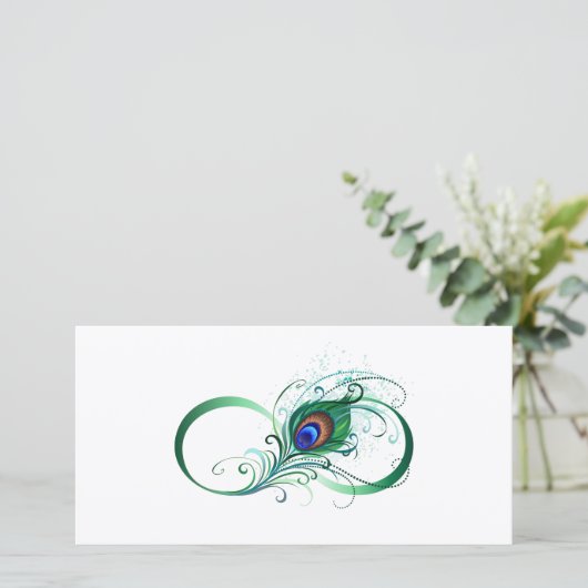 Faire-part Symbole de l'Infinity (Debout devant)