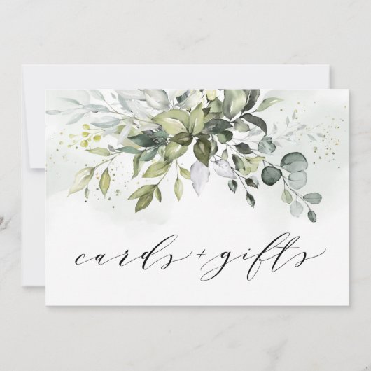 Faire-part Symbole Mariage Dusty Blue Green Card and Gifts (Devant)