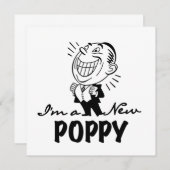 Faire-part T-shirts et cadeaux Smiling New Poppy (Devant / Derrière)