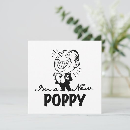 Faire-part T-shirts et cadeaux Smiling New Poppy (Debout devant)