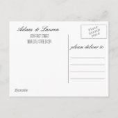 Faire-part Tableau de bord Enregistrer la carte postale Date (Dos)