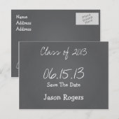 Faire-part Tableau De Bord Enregistrer La Carte Postale Date (Devant / Derrière)