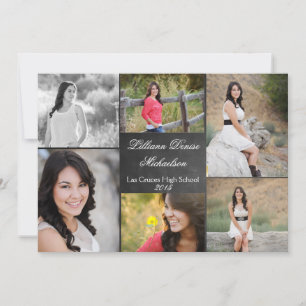 Faire-part Tableau noir 5x7 Tableau noir Senior