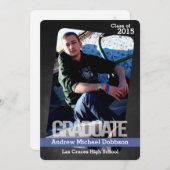 Faire-part Tableau noir 5x7 Tableau noir Senior (Devant / Derrière)