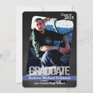 Faire-part Tableau noir 5x7 Tableau noir Senior