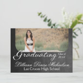 Faire-part Tableau noir 5x7 Tableau noir Senior (Debout devant)