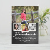 Faire-part Tableau noir 5x7 Tableau noir Senior (Debout devant)