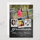 Faire-part Tableau noir 5x7 Tableau noir Senior (Devant / Derrière)