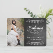 Faire-part Tableau noir 5x7 Tableau noir Senior (Debout devant)