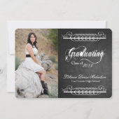 Faire-part Tableau noir 5x7 Tableau noir Senior (Devant)