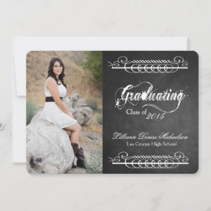 Faire-part Tableau noir 5x7 Tableau noir Senior