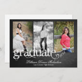 Faire-part Tableau noir 5x7 Tableau noir Senior (Devant / Derrière)