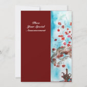 Faire-part TAILLE DE LA FOIRE TURQUE, bleu clair bleu blanc (Dos)