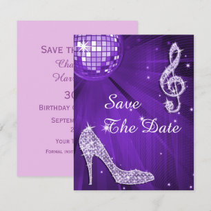 Faire-part Talons Aiguilles Brillants 30e Anniversaire Enregi