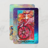 FAIRE-PART TAROTES DES OMBRES PERDUES / LA ROUE DE FORTUNE (Devant / Derrière)