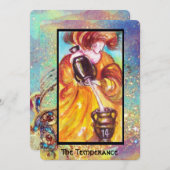 FAIRE-PART TAROTES DES OMBRES PERDUES / LA TEMPÉRANCE (Devant / Derrière)