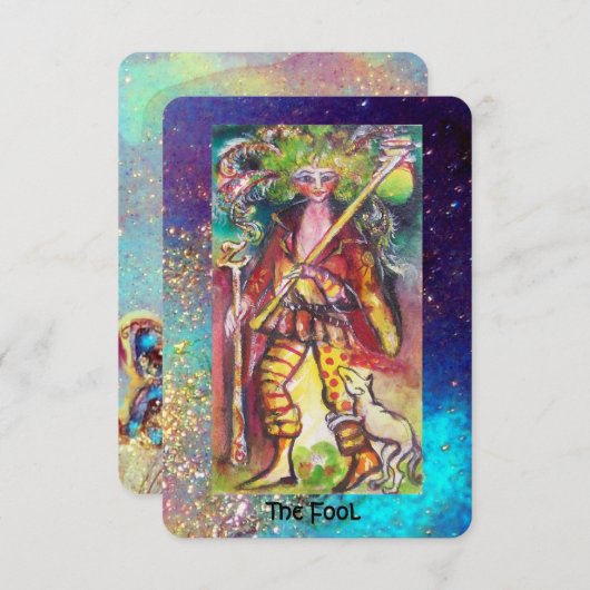 FAIRE-PART TAROTES DES OMBRES PERDUES / LE FOOL (Devant / Derrière)