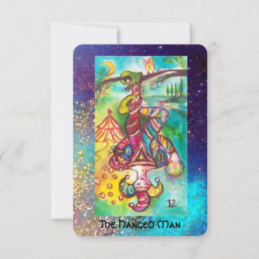 FAIRE-PART TAROTES DES OMBRES PERDUES / L'HOMME HANGÉ (Devant)